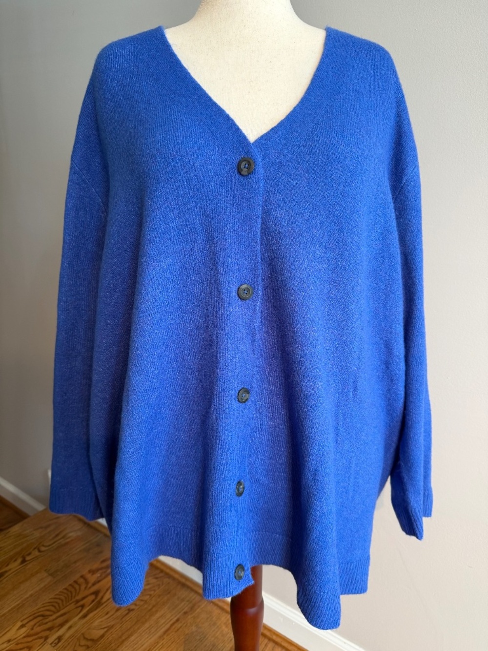 Old Navy Blue Button-Front V-Neck Cardigan Sweater - Size 3X Plus